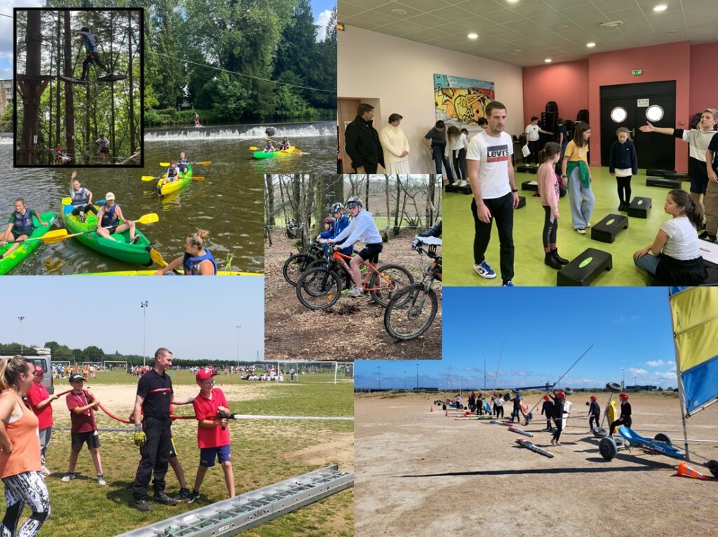 bilan sportif du collège Foch (photo montage du 1er aout 2023)